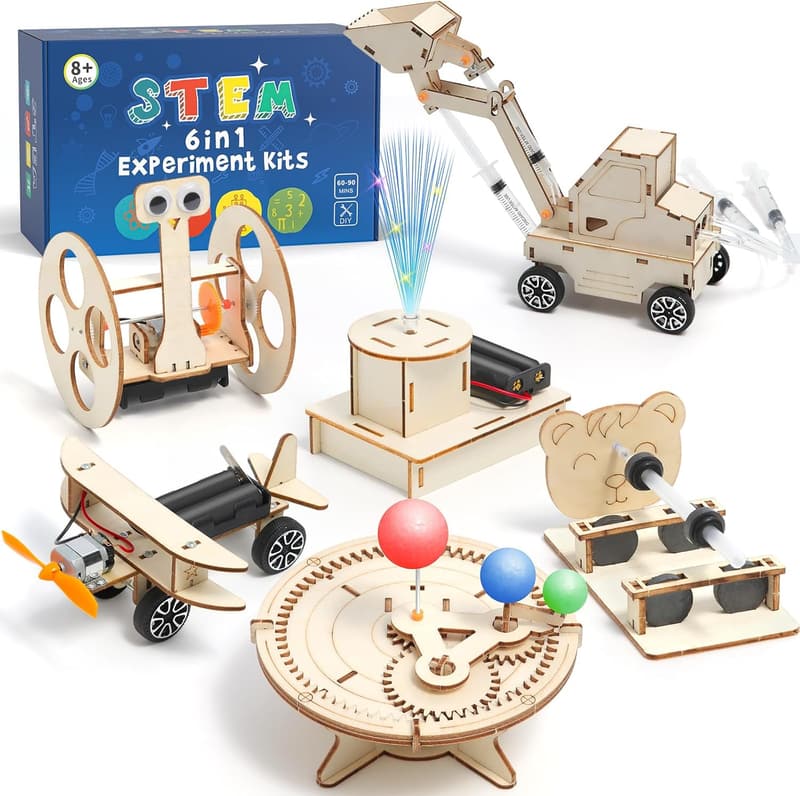 Elektronik Bausatz für Kinder ab 8 Jahren – Experimentierkasten aus Holz