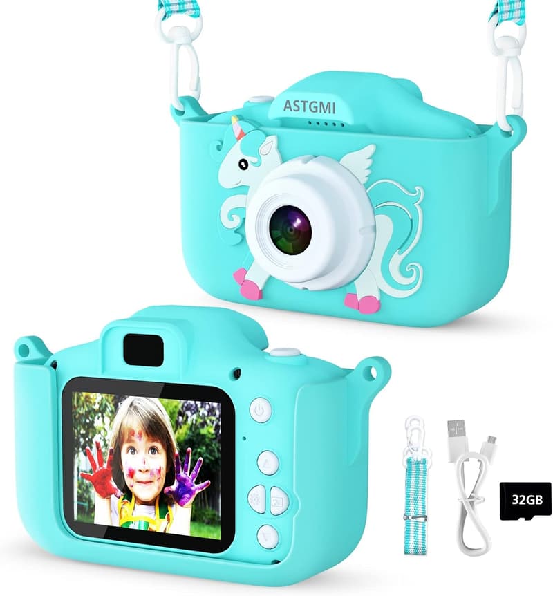 Digitale Kinderkamera 1080P HD für 3-11 Jahre, grün