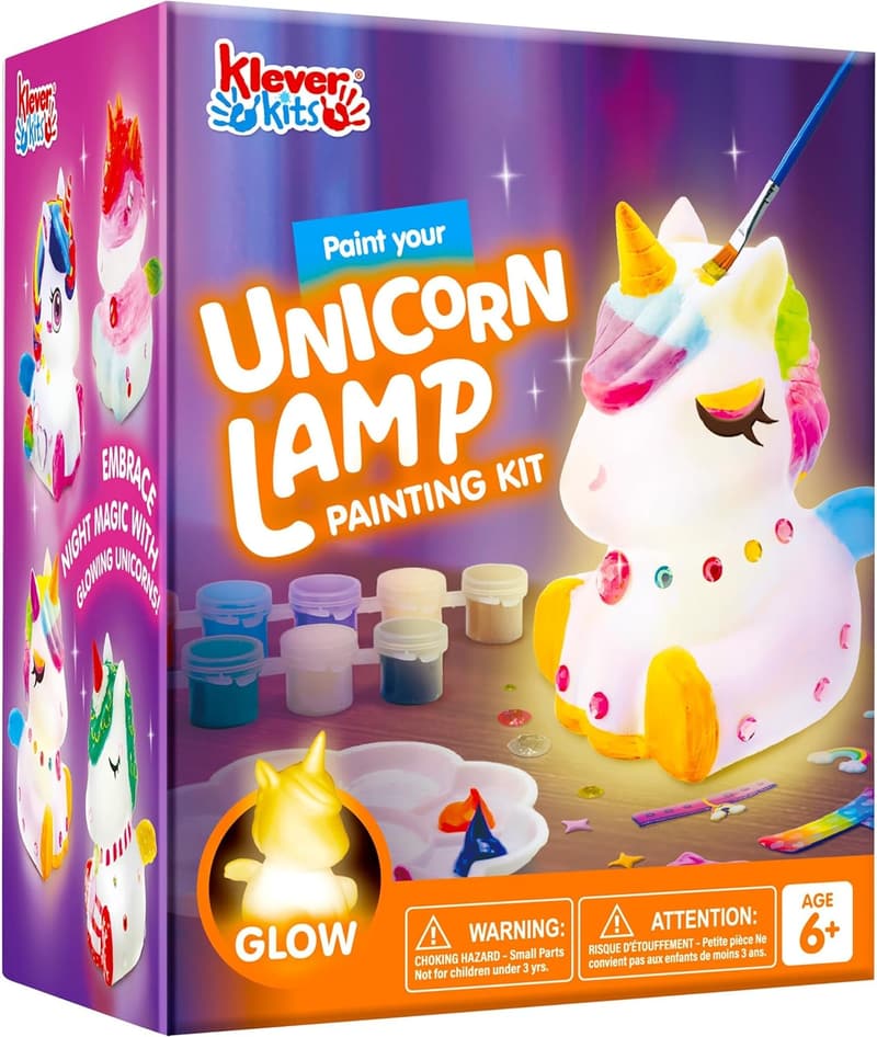 Einhorn Lampe DIY Bastelset für Kinder ab 6 Jahren