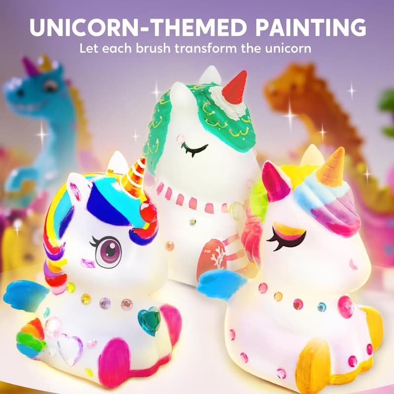 Einhorn Lampe DIY Bastelset für Kinder ab 6 Jahren