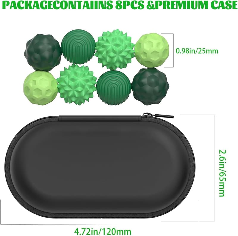 Magnetische Fidget Toys Set aus 8 Silikonbällen gegen Stress