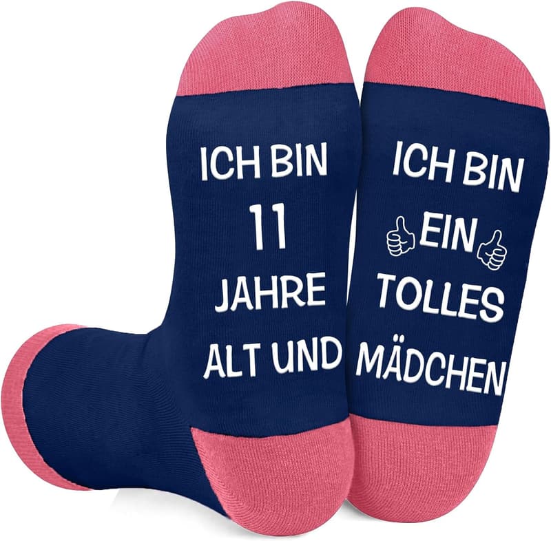 Socken mit Spruch für Teenager-Mädchen, 10-18 Jahre, Geburtstag