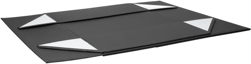 Dankeschön-Geschenkbox, magnetische Faltbox, 33x22x10cm, schwarz-matt mit Silber