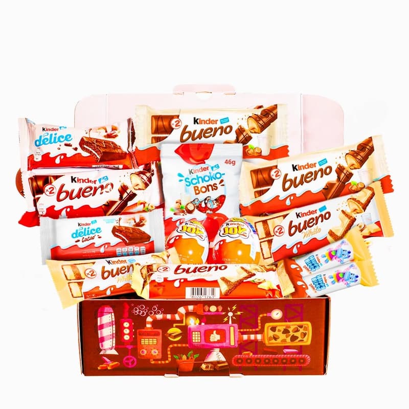 Originelle Schokoladenbox mit Ferrero-Pralinen für Geburtstagsgeschenke.