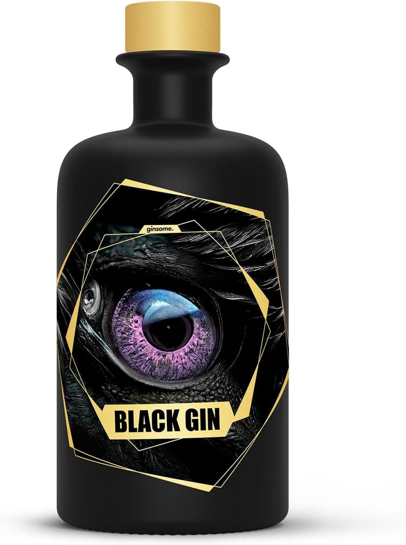 Spezialedition Schwarzer Gin aus Deutschland | Fruchtig & Mystisch | 0,5 l | 42% Vol.