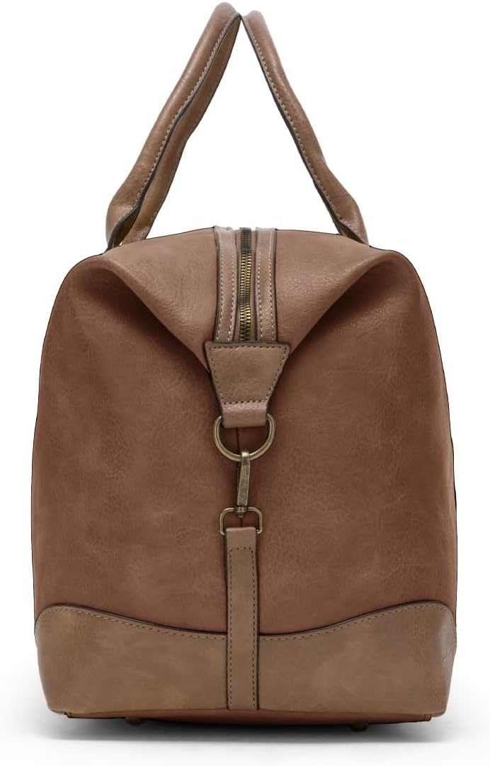 Vintage PU-Leder Reisetasche für Herren und Damen (Kaffeebraun)