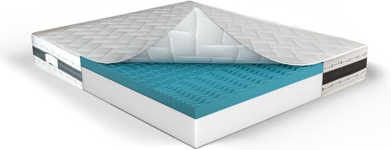 Memory Foam Einzelmatratze 90x200 cm, hypoallergen, 20 Jahre Garantie