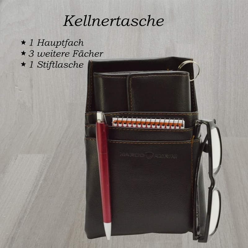 Robuste Halftertasche aus Kunstleder für Kellner und Bedienung