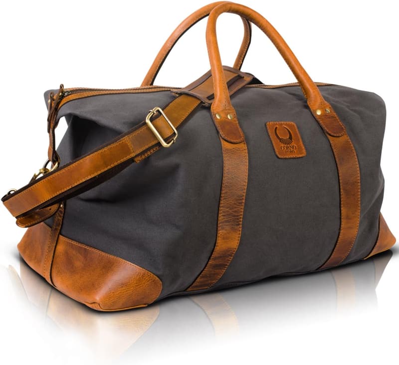 Handgefertigte 50L Leder Weekender Reisetasche für Herren
