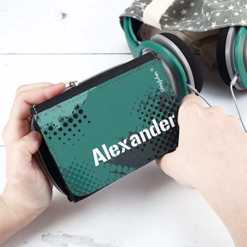 Personalisierte Polyester Geldbörse für Teenager mit Wunschmotiv