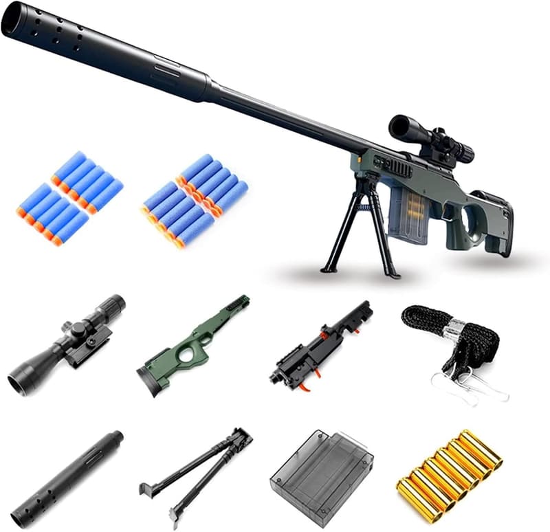 Schaumstoff Soft Bullet Blaster mit Shell Ejection für Kinder