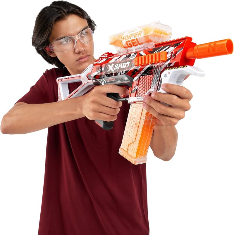 X-Shot Hyper Gel Blaster Trace Fire mit 2500 Gel-Kugeln und Zubehör