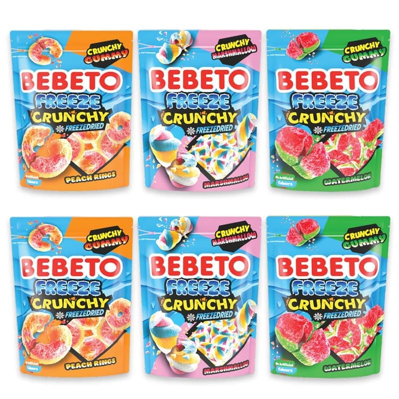 Bebeto Freeze Gefriergetrocknete Süßigkeiten 6 x 35g