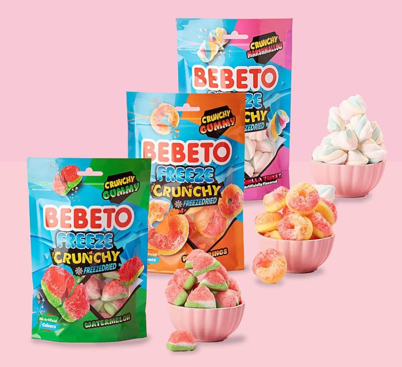Bebeto Freeze Gefriergetrocknete Süßigkeiten 6 x 35g