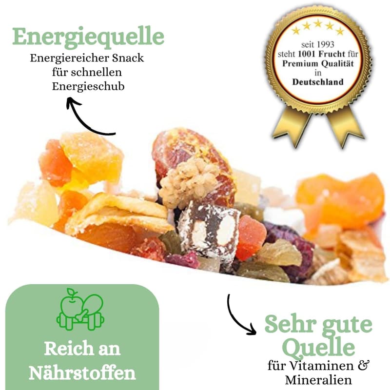 Hausgemachte Trockenfrüchte-Mischung nach Omas Rezept (1000 g)