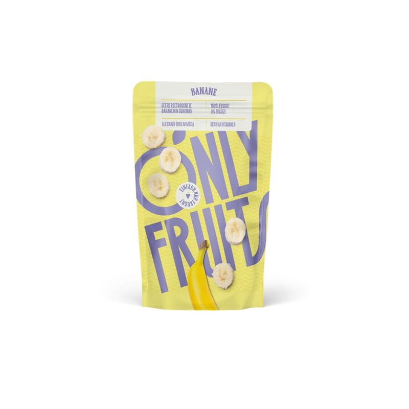 Gefriergetrocknete Bananenscheiben von ONLY-FRUITS