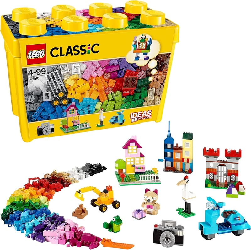 LEGO Classic Bausteine-Box mit 33 bunten Steinen, Geschenk für Kinder ab 4 Jahren