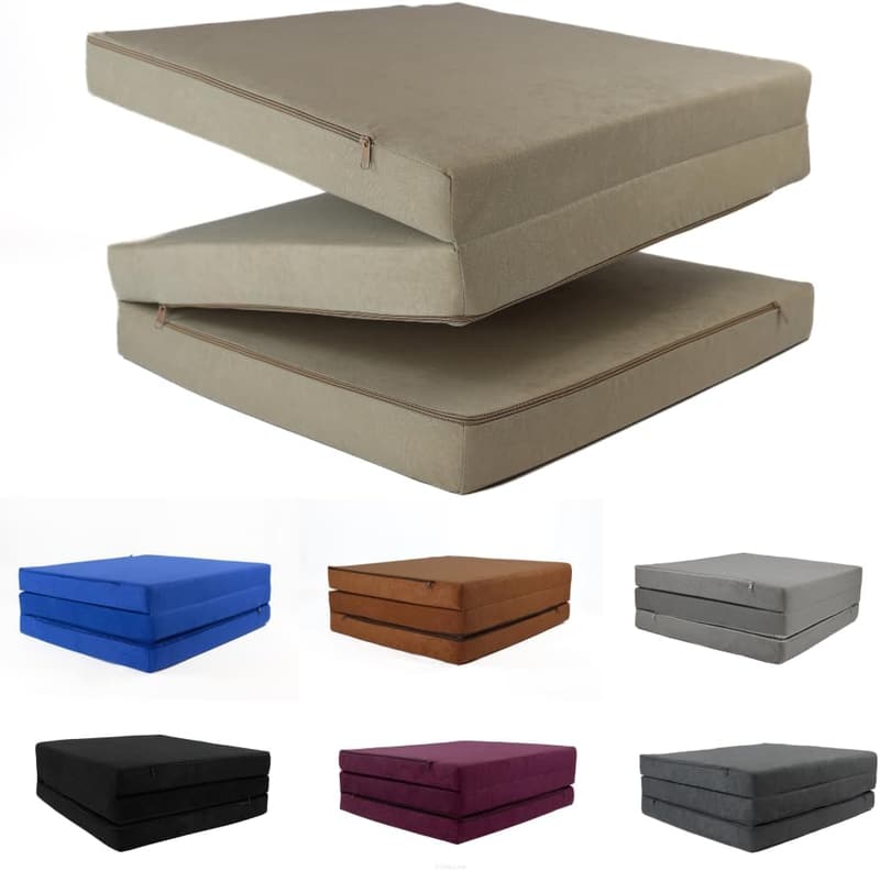 Klappmatratze 180x65x7cm für Erwachsene - Faltbar und waschbarer Bezug