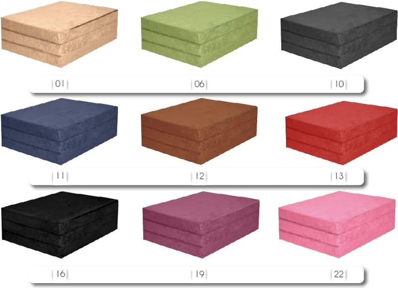 Faltmatratze 195x120cm - Klappbar für Camping und Reisen - Waschbarer Bezug