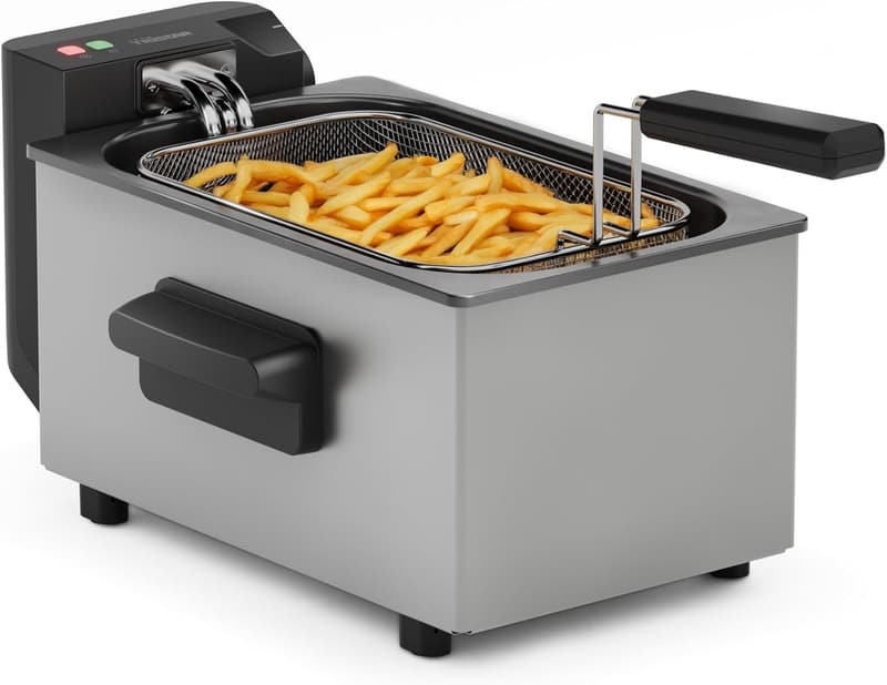 Tristar Fritteuse 3L mit Cool Zone Technologie, Edelstahl, 2000 W