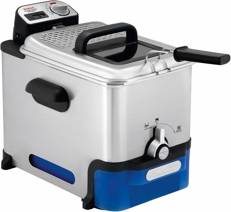 Tefal Oleoclean Pro Inox Fritteuse 1,2 kg mit Timer und Filter 3,5 L