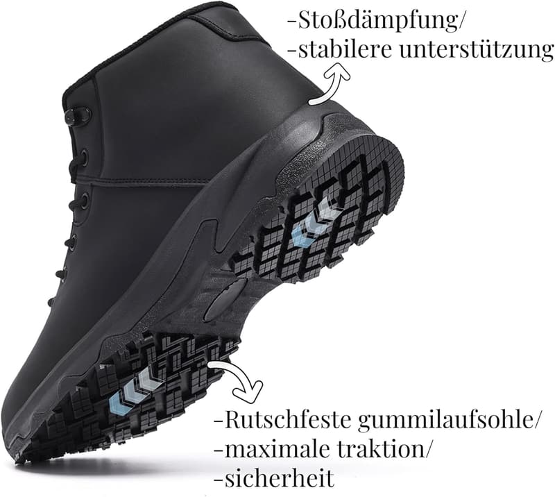 Wasserdichte rutschfeste Kochschuhe für Herren ohne Stahlkappe