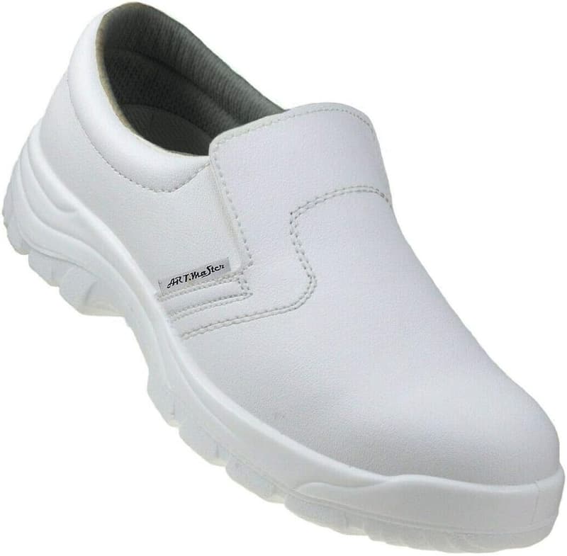 Sicherheitsschuhe S2 für die Küche – Weiße Kochschuhe mit Kappe