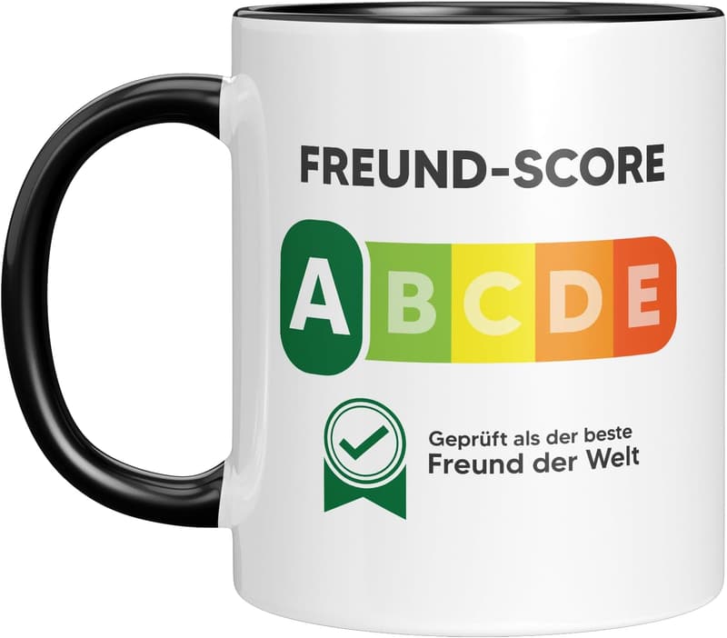 Freundschafts-Tasse mit Spruch | 330 ml Geschenke für Freunde