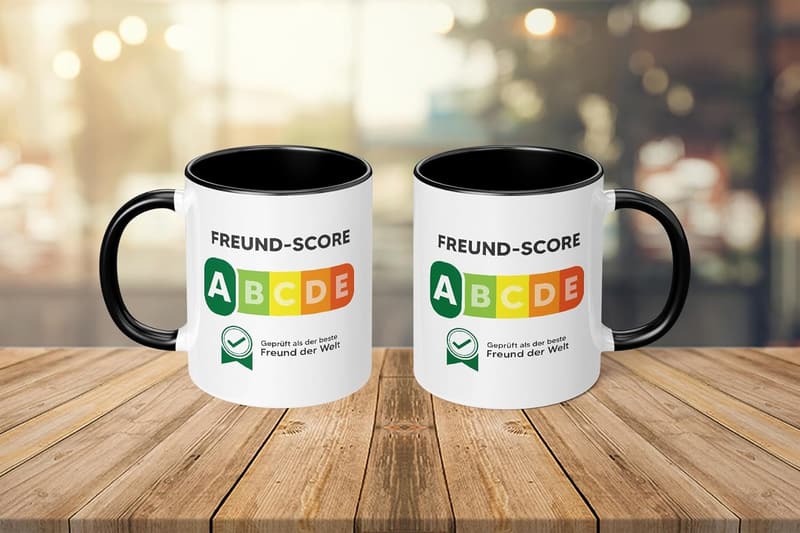 Freundschafts-Tasse mit Spruch | 330 ml Geschenke für Freunde