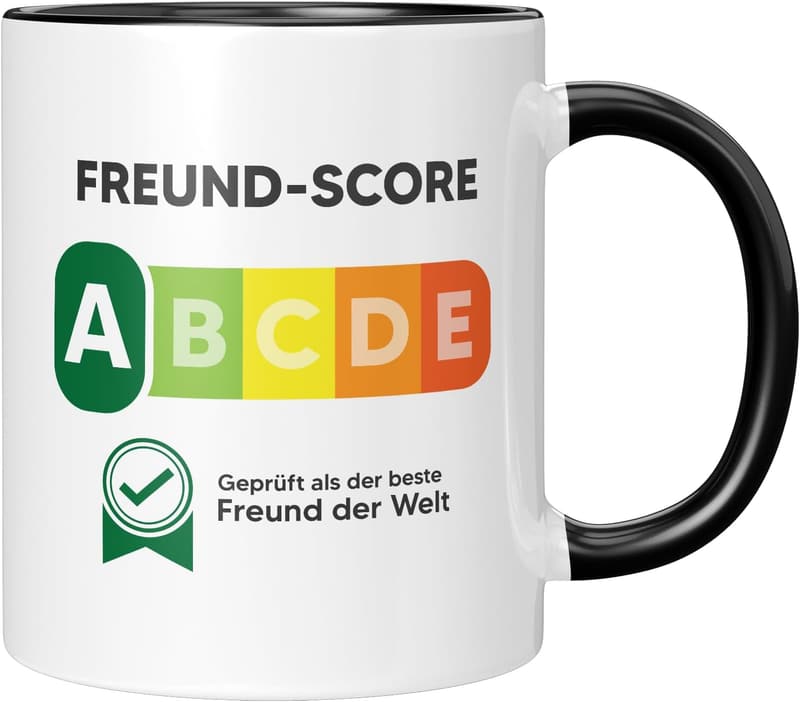 Freundschafts-Tasse mit Spruch | 330 ml Geschenke für Freunde