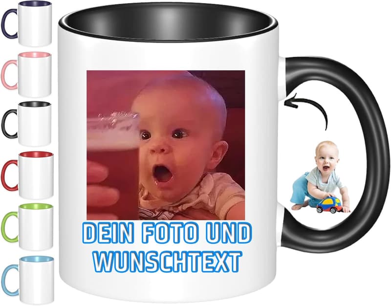 Personalisierte Fototasse 330 ml für Frauen - Perfektes Geschenk