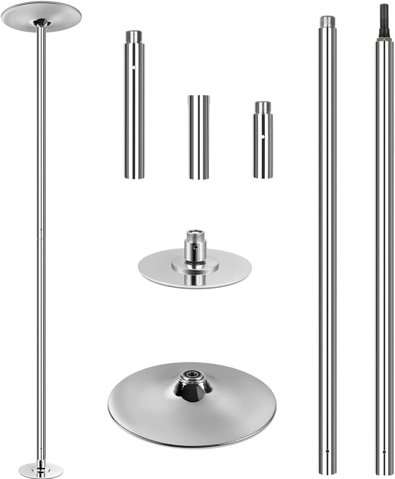 TLGREEN Höhenverstellbare Pole Dance Stange aus Edelstahl, 45 mm