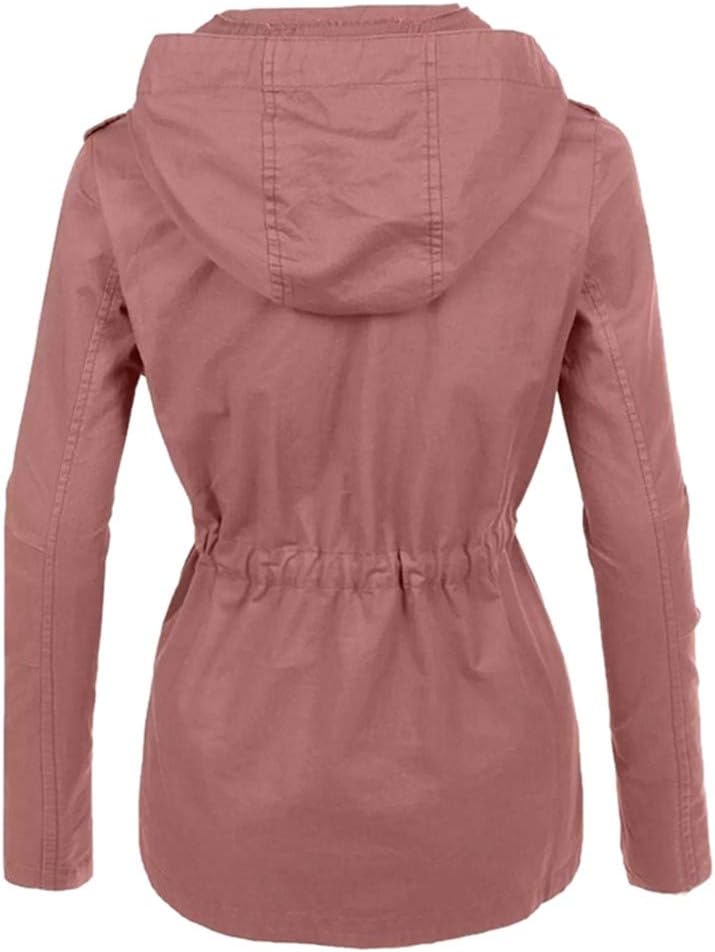 Leichter Damen Parka für Frühling/Sommer mit Kapuze aus Baumwoll-Twill