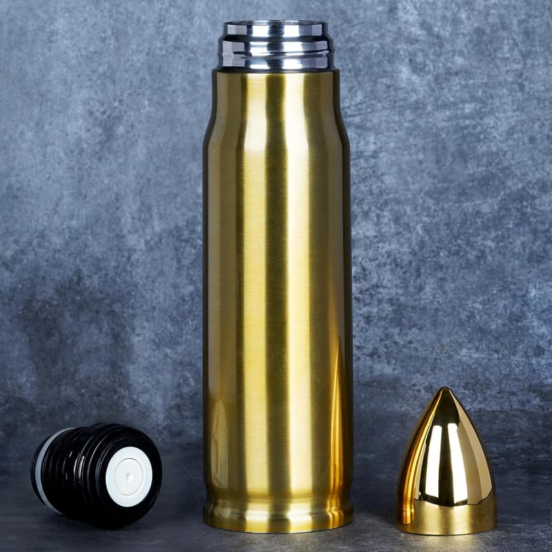 Edelstahl Thermoskanne (1L) – Geschenk für Männer, Jäger, Vater