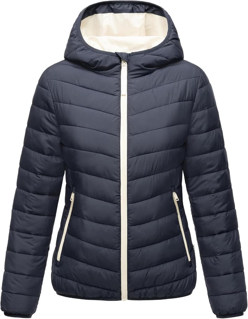 Leichte Übergangsjacke für Damen mit Tragetasche – Größen S-3XL