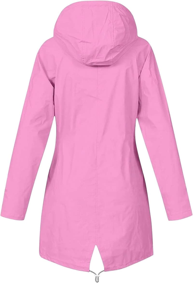 Damen Regenjacke S-5XL - Wasserdicht, atmungsaktiv, gefüttert, mit Kapuze