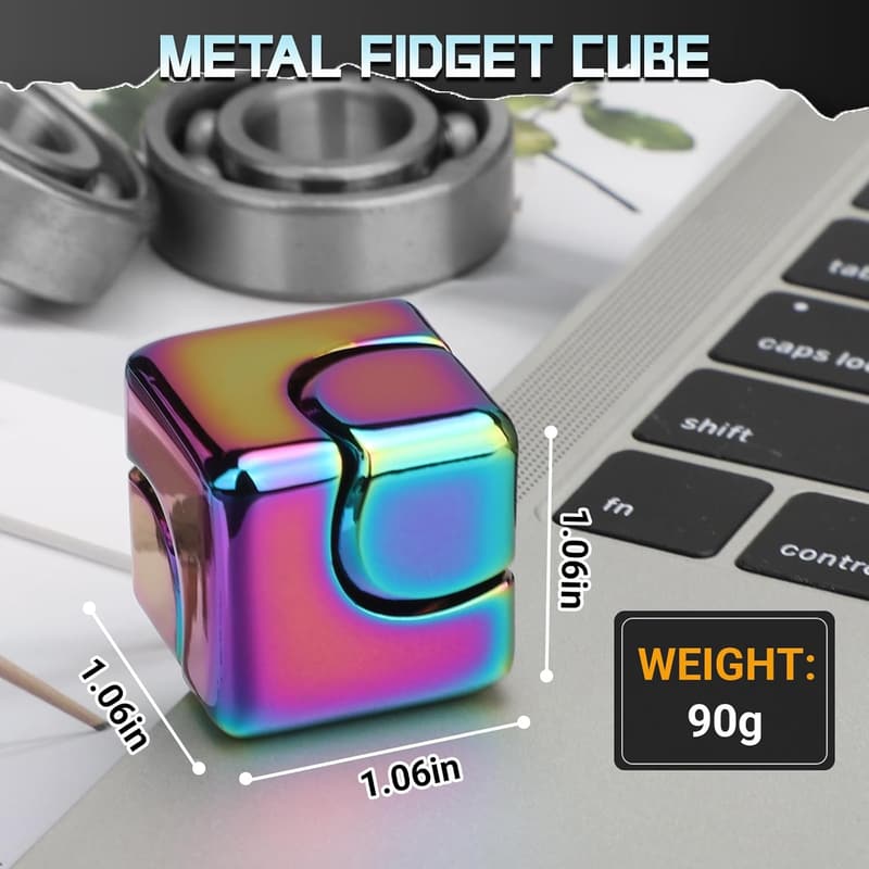Metall Fidget Spinner Block – Stressabbau-Spielzeug für Erwachsene und Kinder