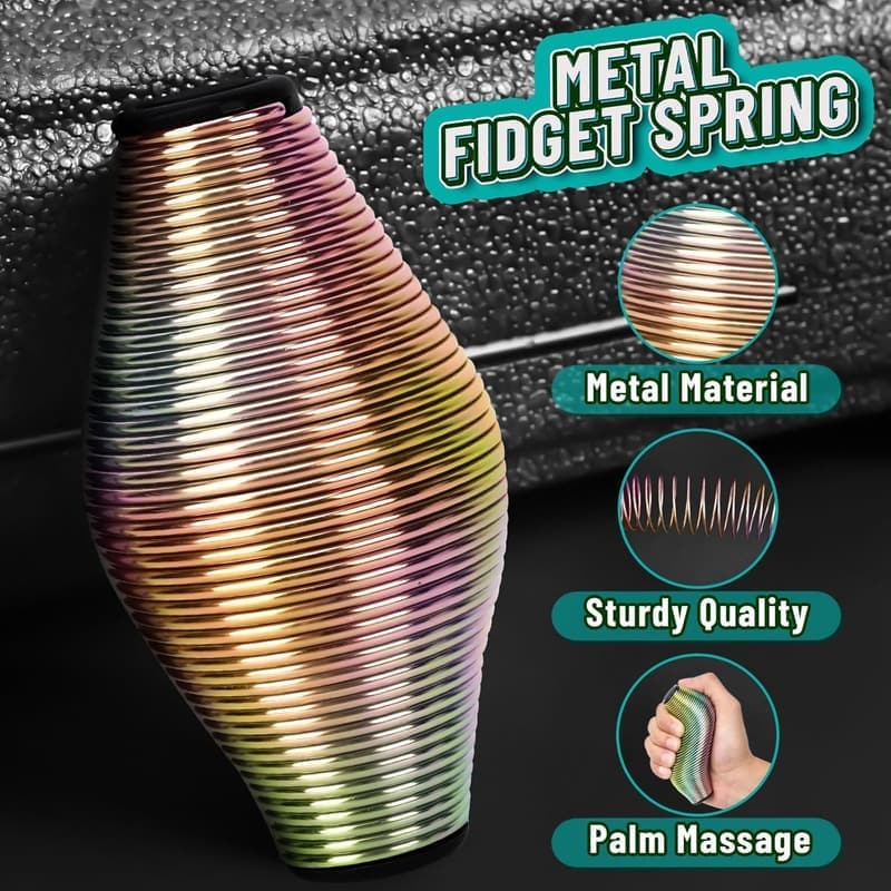 Rainbow Metall Feder Fidget Spielzeug für Erwachsene aus Metall