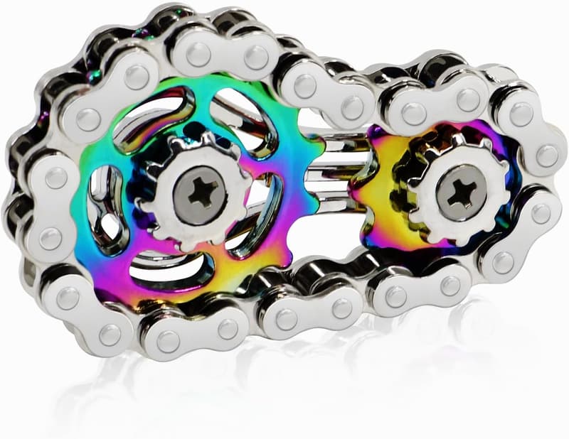 Fidget Spielzeug aus Metall mit Fahrradkette für Erwachsene - Angstlinderung