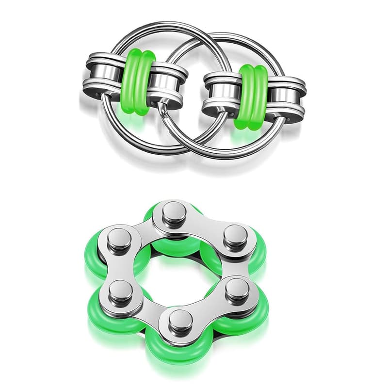 Fidget-Spielzeug-Set aus Fahrradketten für ADHS und Autismus