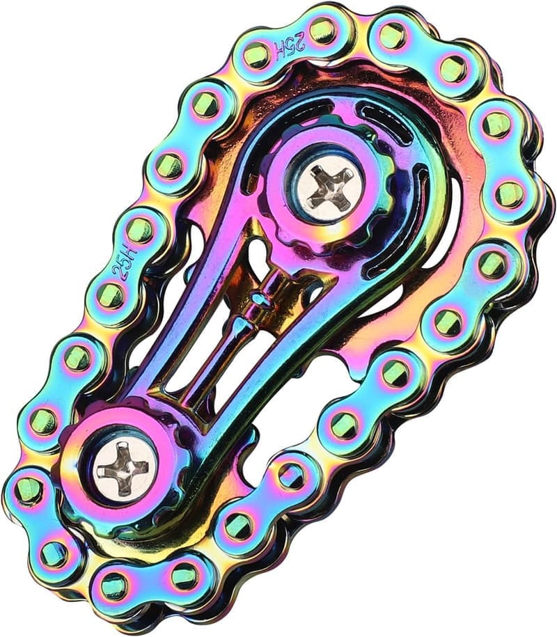 Regenbogen Fidget Spinner aus Metall für Kinder und Erwachsene