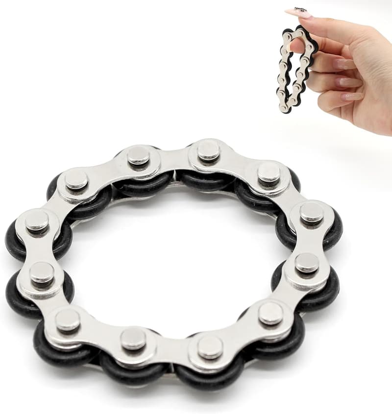 Fidget Flippy Chain aus Fahrradkette für Stressabbau bei Erwachsenen