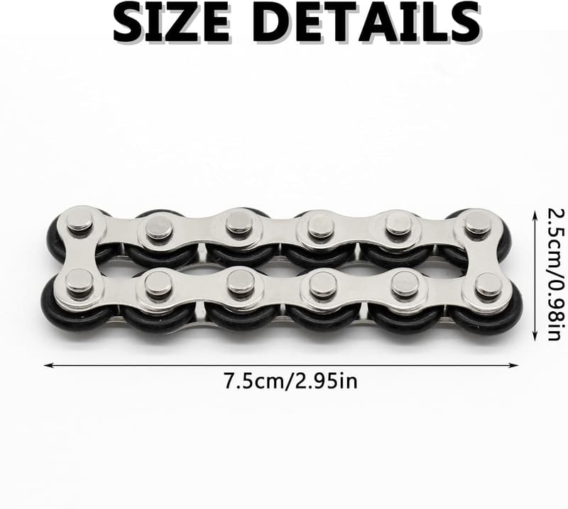 Fidget Flippy Chain aus Fahrradkette für Stressabbau bei Erwachsenen
