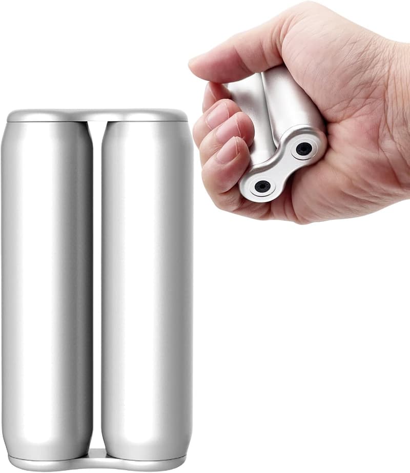 Handheld Fidget Spielzeug für Erwachsene - Silberner Palm Roller zur Stressbewältigung