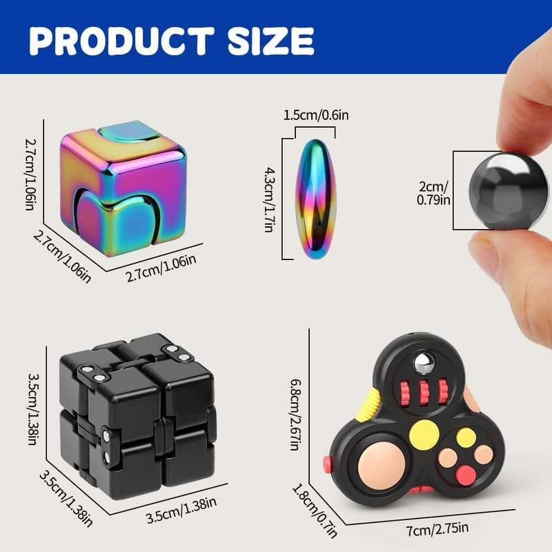 Metall Fidget Spinner – Sensorisches Spielzeug für Stressabbau