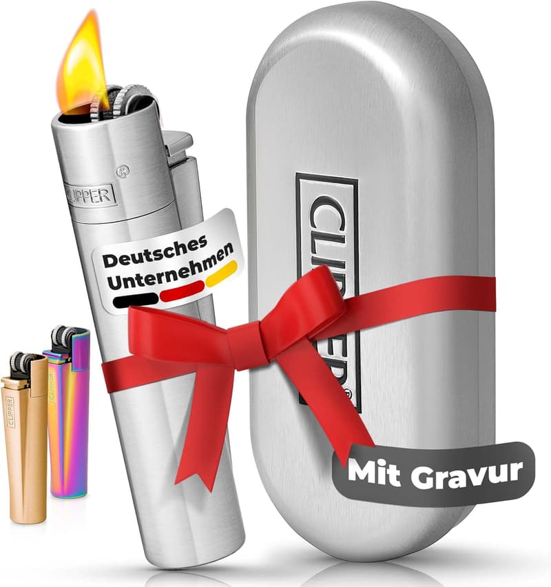 Personalisierter Clipper mit Gravur – Metallfeuerzeug für Männer