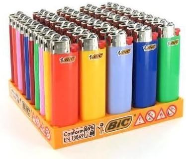 BIC Slim Feuerzeuge - 50 Stück, bis zu 1.800 Zündungen