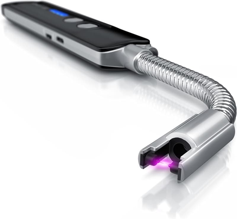 Elektrisches Stabfeuerzeug mit Akku - USB aufladbar für Kamin und Grill