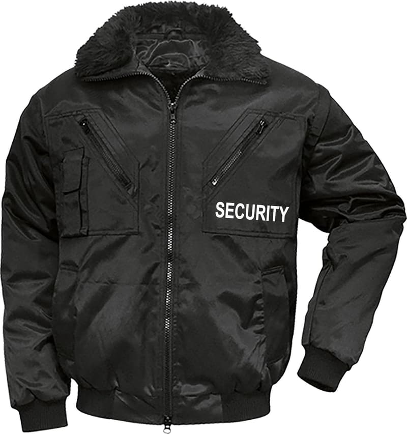Robuste 4-in-1 Arbeitsjacke für Herren mit Security-Aufdruck