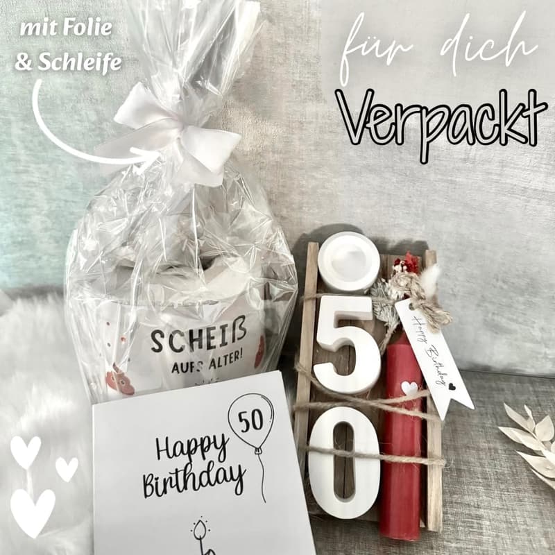 50. Geburtstag Geschenk für Frauen - Lustiges Toilettenpapier mit Spruch